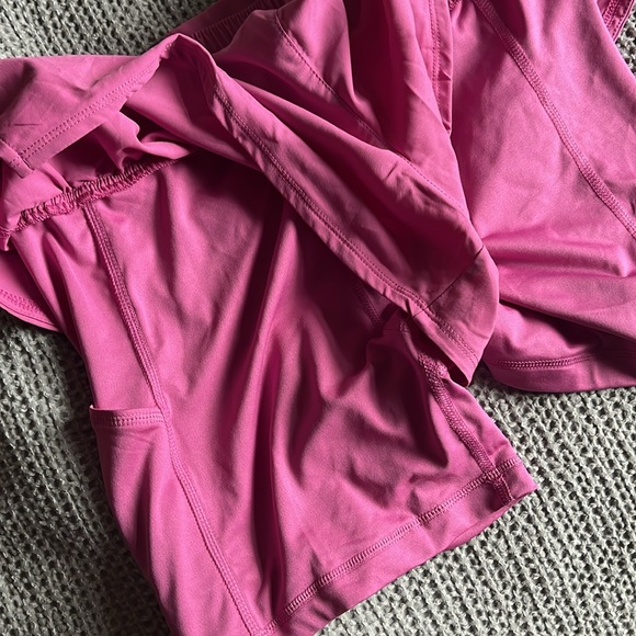 Nike Dri-Fit Training Shorts Hot Pink with pocket M - Picture 6 of 8